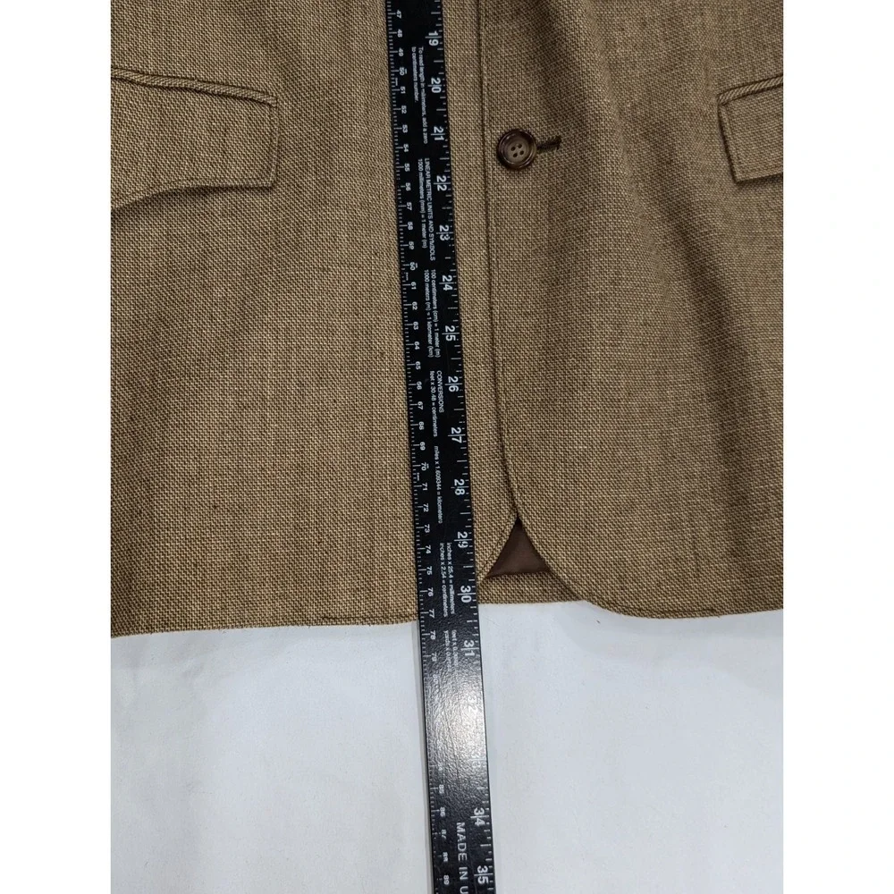 Circle S Blazer Sport Coat Western Yoke 100% Silk Burlap Heavy Blazer 42R 44